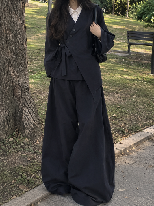 [Coming Soon] Yoru Set: 3-Piece kimono top, Shirt & Baggy Pants