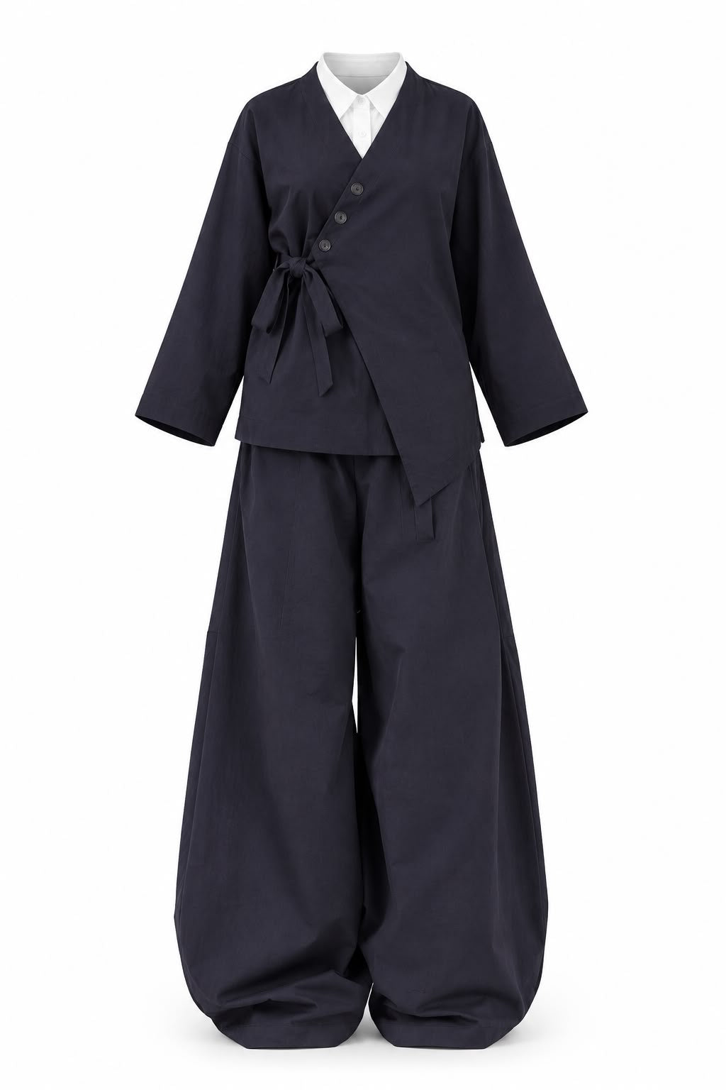 [Coming Soon] Yoru Set: 3-Piece kimono top, Shirt & Baggy Pants